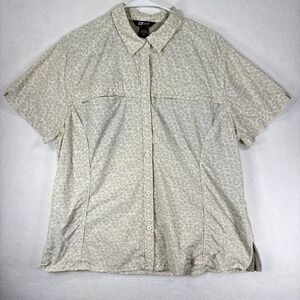Eddie Bauer Sport Womens Button Down Shirt Ventilated Fishing Outdoor XXL